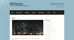 Desktop Screenshot of dfwpsych.org