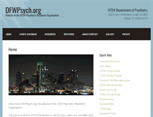 Tablet Screenshot of dfwpsych.org